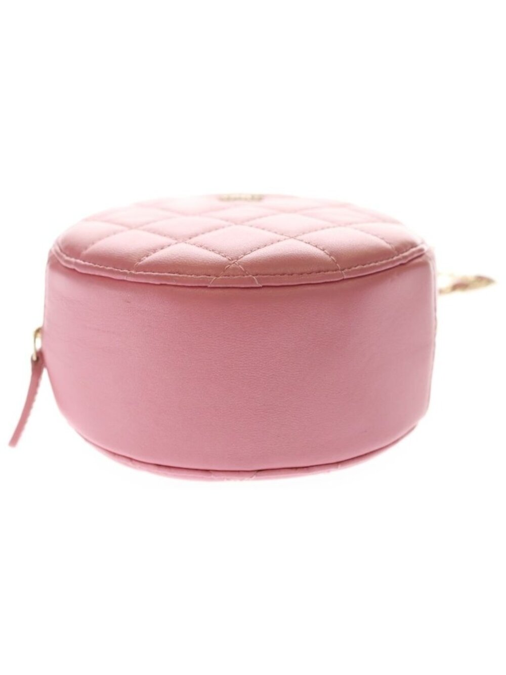 Chanel Chain Shoulder Bag Quilted CC Logo Round Cocoball Lambskin - Picture 4 of 7